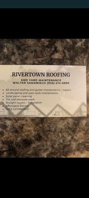 Rivertown roofing Logo