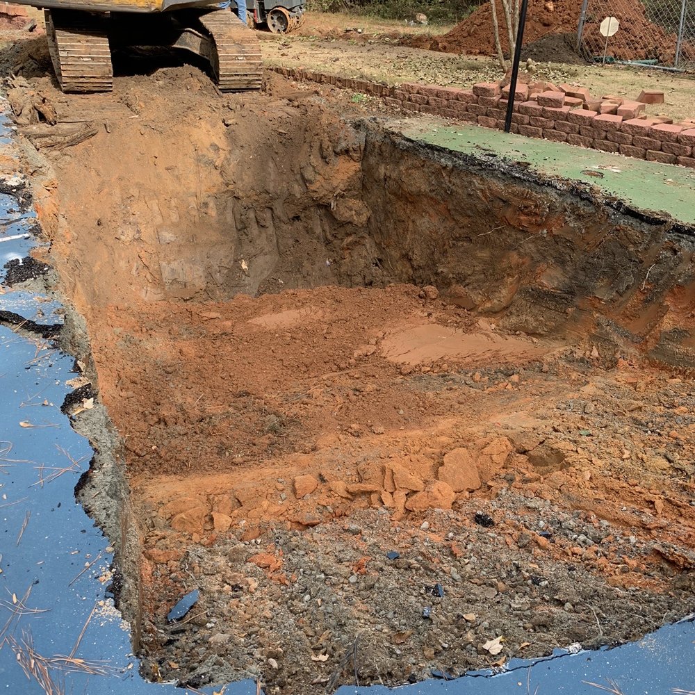 Bailey Construction & Landscaping - a large hole in the ground - Landscaping Near Me - Loganville, Georgia