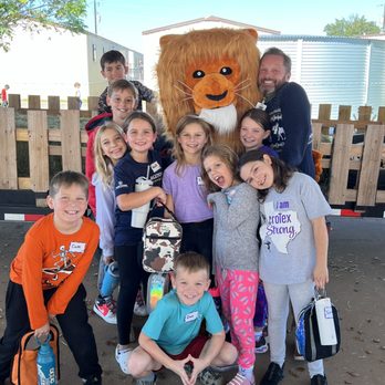 Georgetown Christian Academy - Our students with our mascot, Leon the Lion. - Private Schools Near Me - Georgetown, Texas Georgetown Christian Academy - Our students with our mascot, Leon the Lion. - Private Schools Near Me - Georgetown, Texas