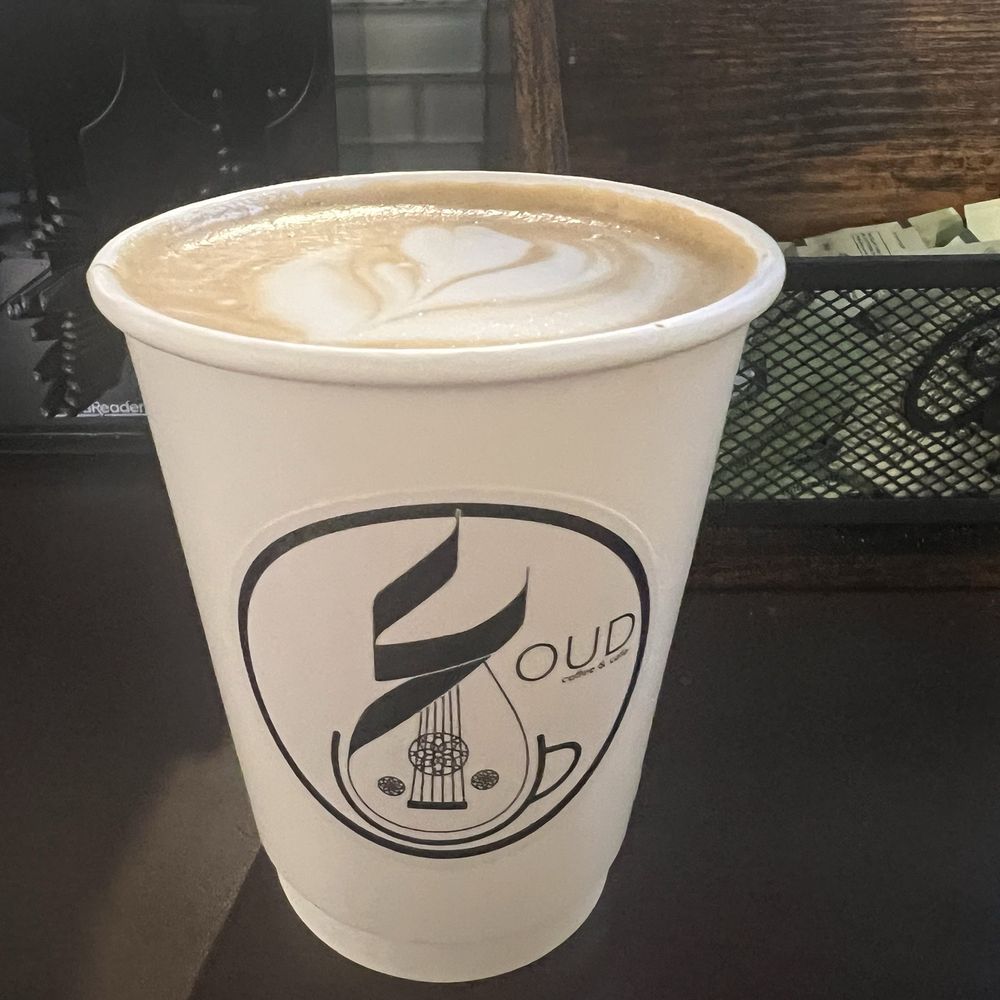 Oud Coffee & Cafe - Honey lavender latte with oat milk - Coffee & Tea Near Me - Chicago, Illinois Oud Coffee & Cafe - Honey lavender latte with oat milk - Coffee & Tea Near Me - Chicago, Illinois