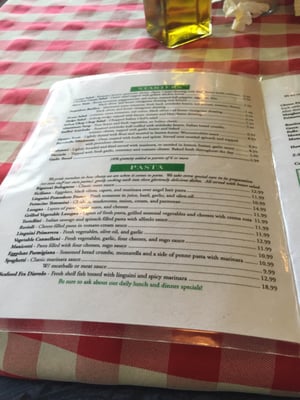 Menu photo 2 Collina's Italian Cafe Houston, TX Menu photo 2 Collina's Italian Cafe Houston, TX