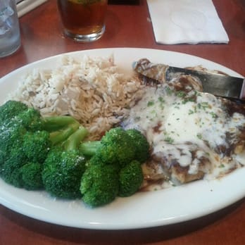 Red Rock Brewery - Chicken Schnitzel w/ Rice & Brocolli - American Near Me - Murray, Utah Red Rock Brewery - Chicken Schnitzel w/ Rice & Brocolli - American Near Me - Murray, Utah