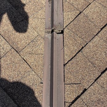 Anarumo Inspection Services - Hole in roof valley totally missed by the inspector - Home Inspectors Near Me