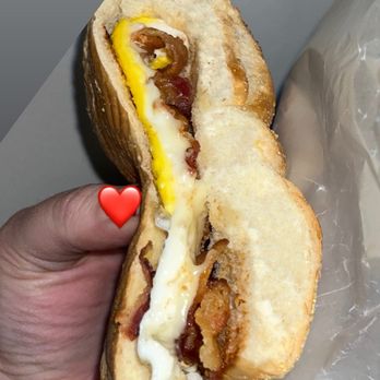 Heavenly Donuts - Bacon egg and cheese - Coffee & Tea Near Me - Seymour, Connecticut Heavenly Donuts - Bacon egg and cheese - Coffee & Tea Near Me - Seymour, Connecticut