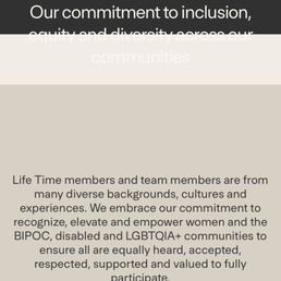 page from Lifetime App page from Lifetime App