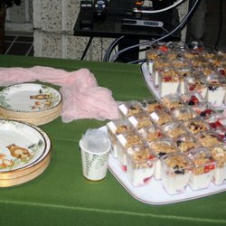 Rachel's Catering - Delicious fruit & granola yogurt parfaits.