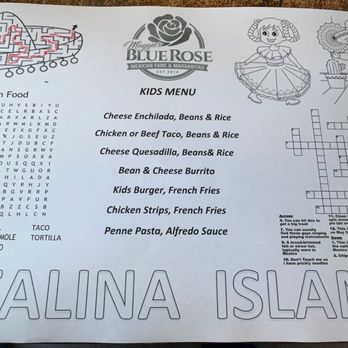 Maggie's Blue Rose - Kids menu - Mexican Near Me - Avalon, California Maggie's Blue Rose - Kids menu - Mexican Near Me - Avalon, California