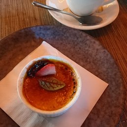 [Coconut Creme Brulee] $12 - highly recommend ordering this with the coffee! :D