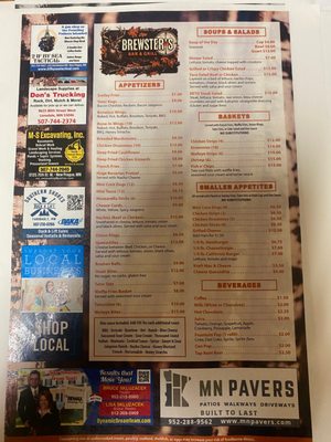 Menu photo 1 Brewsters Bar & Grill Lonsdale, MN Menu photo 1 Brewsters Bar & Grill Lonsdale, MN