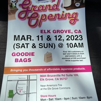 Daiso - Minimum 30 dollars purchase for the goodie bags! First 100. - Discount Store Near Me - Elk Grove, California