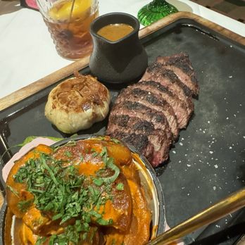 Pink Steak - Hanger steak and papas bravas - Steakhouses Near Me - West Palm Beach, Florida Pink Steak - Hanger steak and papas bravas - Steakhouses Near Me - West Palm Beach, Florida