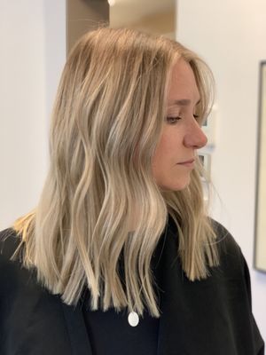 Nikki ferrara hair color by null