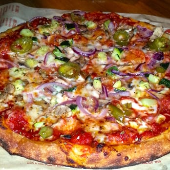 Blaze Pizza - Veggie pizza with added jalapeños. So tasty! - Pizza Near Me - Pasadena, California Blaze Pizza - Veggie pizza with added jalapeños. So tasty! - Pizza Near Me - Pasadena, California