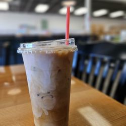 Magpie Play Cafe - Iced americano with sugar free vanilla and cream