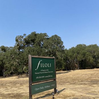 Filoli - Sign at entrance - Botanical Gardens Near Me - Woodside, California