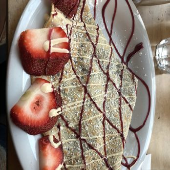 Soup N Burger - Delicious SNB crepe. (Strawberry, banana, and Nutella) - Soup Near Me - Brooklyn, New York