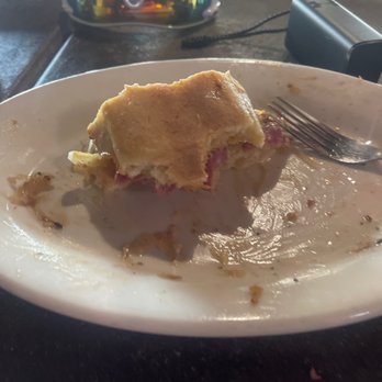 Schooners Patio Grille - What's left of the lunch special Ruben sandwich!! Damn it w  as good. About to finish it! - American Near Me - Lancaster, California