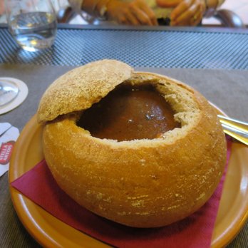 Havlíčkova restaurace - Goulash soup in bread bowl, delicious! - Czech Near Me - Prague, Puerto Rico