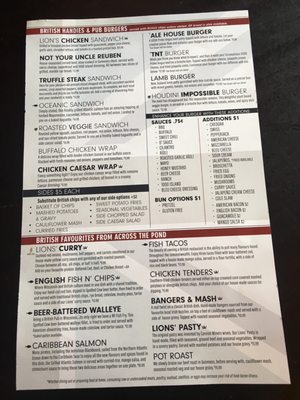 Menu photo 5 Red Lion Pub Milwaukee, WI Menu photo 5 Red Lion Pub Milwaukee, WI