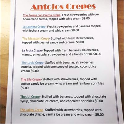 Menu photo 3 Antojos North Cape, NJ