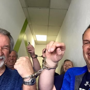 Break Through Reno - You better like the person you are handcuffed to, or quickly find the key!! - Challenge Courses Near Me - Reno, Nevada Break Through Reno - You better like the person you are handcuffed to, or quickly find the key!! - Challenge Courses Near Me - Reno, Nevada