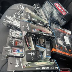 Lures, reels, headlamps