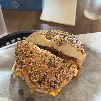 Meeple's Brew - Slamwich (egg, cheese, bacon, honey) - Coffee & Tea Near Me - Cary, North Carolina Meeple's Brew - Slamwich (egg, cheese, bacon, honey) - Coffee & Tea Near Me - Cary, North Carolina