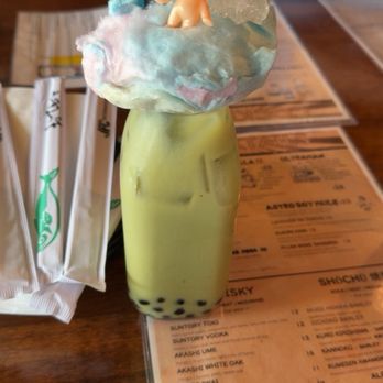 Susuru - My Kewpie matcha boba cocktail - Izakaya Near Me - Orlando, Florida