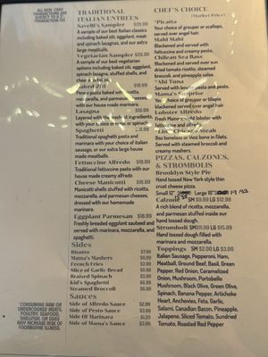 Menu photo 2 Savelli's Italian Restaurant Knoxville, TN Menu photo 2 Savelli's Italian Restaurant Knoxville, TN