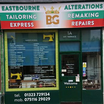 Blanche's Alterations - 1a Ivy Terrace BN21 4QU
Eastbourne
This is the location of B&G Alterations Eastbourne, your best local tailor! - Sewing & Alterations Near Me - Eastbourne, ESX Blanche's Alterations - 1a Ivy Terrace BN21 4QU
Eastbourne
This is the location of B&G Alterations Eastbourne, your best local tailor! - Sewing & Alterations Near Me - Eastbourne, ESX
