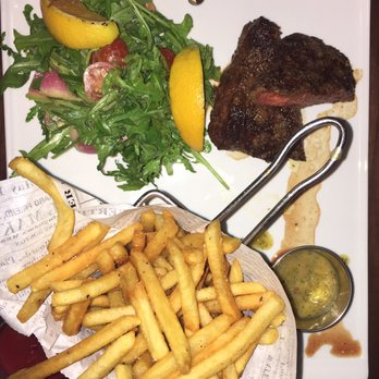 District - Steak Frites (flat iron steak) - Cocktail Bars Near Me - Los Angeles, California District - Steak Frites (flat iron steak) - Cocktail Bars Near Me - Los Angeles, California