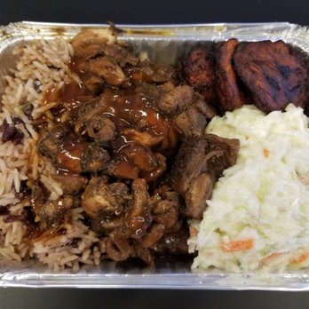 The Original Caribbean King - Jerk Chicken with Rice and Beans, Sweet Plantains and Cole Slaw - Food Trucks Near Me - Brooklyn, New York The Original Caribbean King - Jerk Chicken with Rice and Beans, Sweet Plantains and Cole Slaw - Food Trucks Near Me - Brooklyn, New York