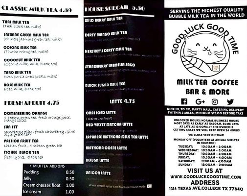 Menu photo 6 Good Luck Good Time Tea House College Station, TX Menu photo 6 Good Luck Good Time Tea House College Station, TX