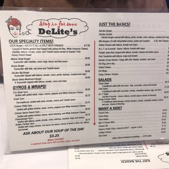 Delite's - Menu - Greek Near Me - Maysville, Kentucky Delite's - Menu - Greek Near Me - Maysville, Kentucky