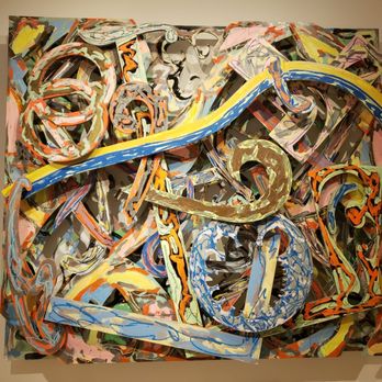 Hess Persson Estates - an abstract painting made of strips of paper - Museums Near Me - Napa, California