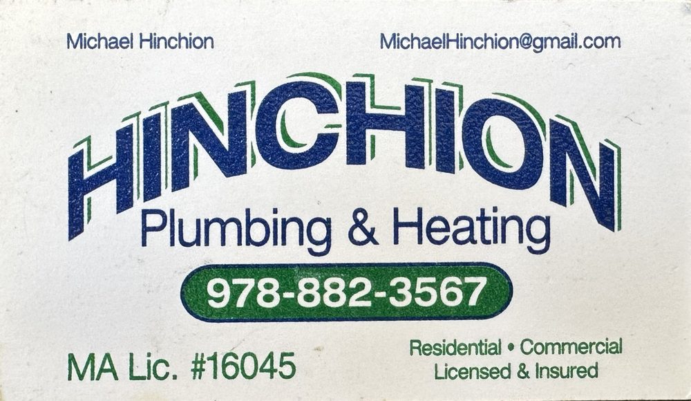 Slide of Hinchion Plumbing and Heating