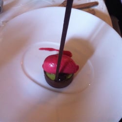 Café Le Saint Georges - Dessert : le chocolat pistache.
