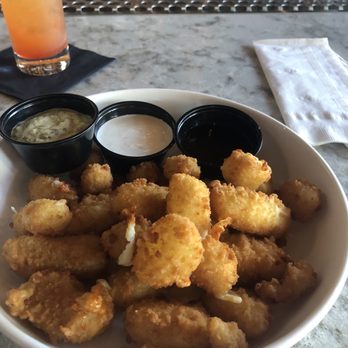 Craftz Lounge - Cheese curds with three homemade dipping sauces. - Cocktail Bars Near Me - Riverside, California