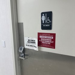 Burlington - Restrooms closed to the public