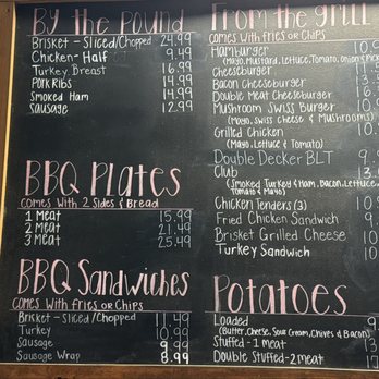 Fields Store Pit BBQ - Menu 2.25.26 - Barbeque Near Me - Waller, Texas