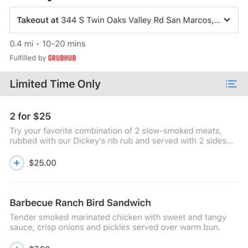 Dickey's Barbecue Pit - Menu photo these days - Barbeque Near Me - San Marcos, California Dickey's Barbecue Pit - Menu photo these days - Barbeque Near Me - San Marcos, California