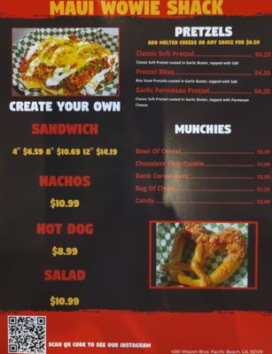 Menu photo 2 Maui Wowie Shack San Diego, CA Menu photo 2 Maui Wowie Shack San Diego, CA