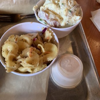 Mark's Feed Store - Chicken pasta salad and red potato salad - Barbeque Near Me - Louisville, Kentucky Mark's Feed Store - Chicken pasta salad and red potato salad - Barbeque Near Me - Louisville, Kentucky