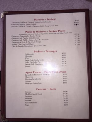 Menu photo 3 Los Reyes Restaurant San Francisco, CA Menu photo 3 Los Reyes Restaurant San Francisco, CA
