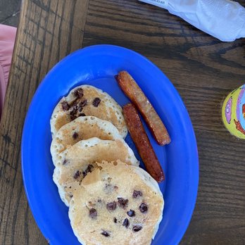 Over Easy Cafe - Chocolate chip pancakes - Breakfast & Brunch Near Me - Sanibel, Florida Over Easy Cafe - Chocolate chip pancakes - Breakfast & Brunch Near Me - Sanibel, Florida