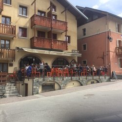 La Voute - This photo doesn't show the lovely view of the mountains from the tables.