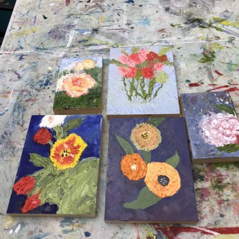 Island Art Association - My tables finished projects! - Art Galleries Near Me - Fernandina Beach, Florida