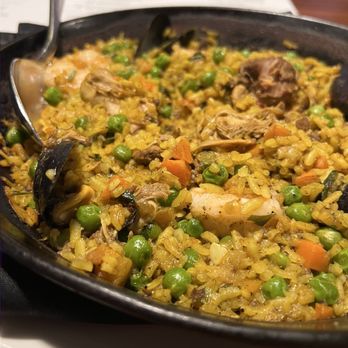 Boca - Paella - very good! Great for sharing and more than enough as a main dish - Moroccan Near Me - Hickory, North Carolina