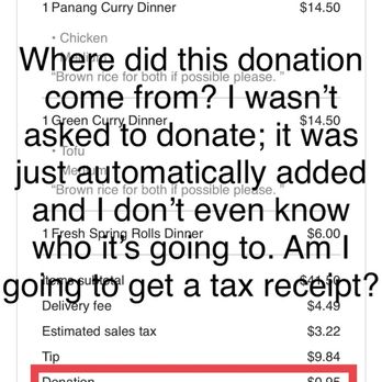 Nicky's Thai Kitchen - Donation automatically added without my approval - order confirmation email. - Thai Near Me - Pittsburgh, Pennsylvania Nicky's Thai Kitchen - Donation automatically added without my approval - order confirmation email. - Thai Near Me - Pittsburgh, Pennsylvania