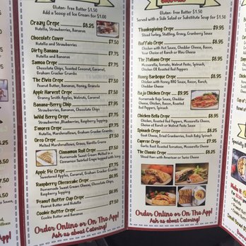 Crazy Crepe Cafe - The sweet and savory crepe menu - Creperies Near Me - Lake Ronkonkoma, New York Crazy Crepe Cafe - The sweet and savory crepe menu - Creperies Near Me - Lake Ronkonkoma, New York